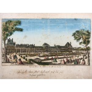 View Of The Palais Des Tuilleries From The Garden Side, 18th Century Optical View