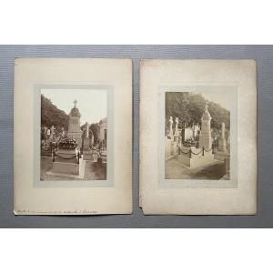 Batignolles Cemetery, Photograph Dated 1893