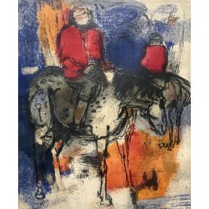 Paul Guiramand, Cavaliers, Lithographie