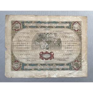 Aevi Veteris, Typus Geographicus, Map Of The World, 1590