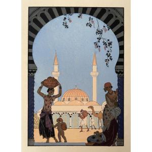 Georges BARBIER, pochoir orientaliste