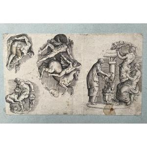 Giovanni Battista Franco, gravure, XVIe