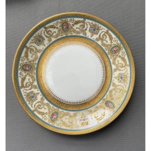 Letourneur à Limoges, assiette en porcelaine
