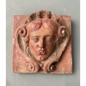 Patinated Cement Mascaron