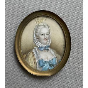 Madame De Pompadour, Miniature Painting