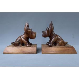 Serre livres, chiens