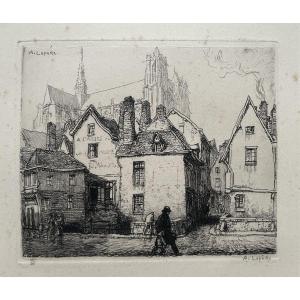 Auguste Lepère, Vieilles maisons à Amiens