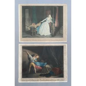 Pair Of Engravings After Fragonard