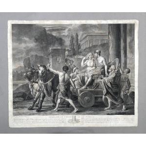 Péneloppe et Ulysse ou La Pudeur, gravure d'après Lebarbier