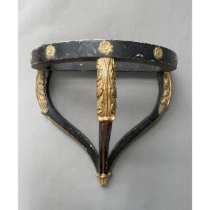 Petite console en bois peint