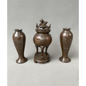 Bronze Mantelpiece, Vietnam, Late 19th Or Early 20th Century