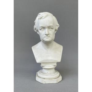 Buste de Wagner en biscuit