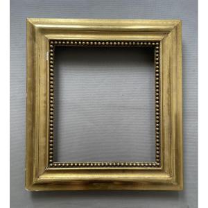 Cadre en bois et stuc doré, XIXe - 51 x 46 cm