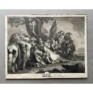 La mort de Turenne, gravure XVIIIe
