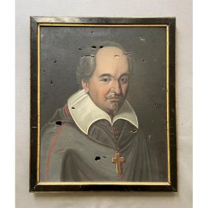 Portrait Of A Religious, Oil On Canvas, Early 19th Century