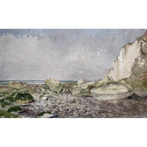 Etigues, Normandy, Watercolor, Early 20th Century