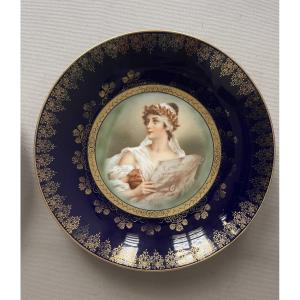 Assiette en porcelaine de Saxe, Erdmann Schlegelmilch