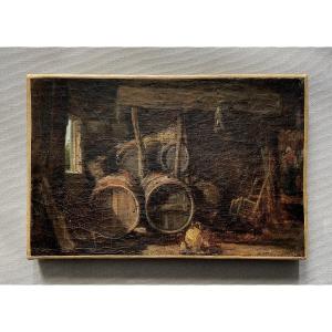 Cellar, Oil On Canvas