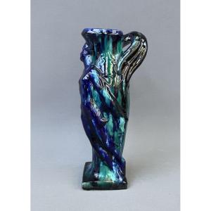 Pichet Art Nouveau en faïence