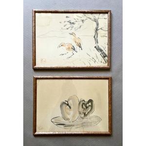 Birds And Still Life: Two Asian Prints