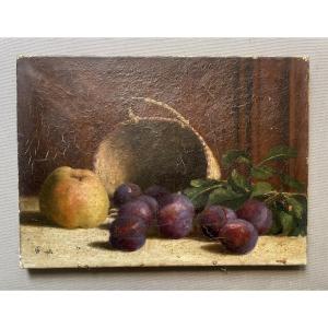 Nature morte aux prunes