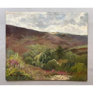 Raoul Dosque, huile sur panneau