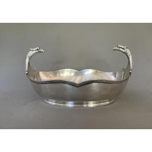 Centerpiece With Silver-plated Metal Eagles