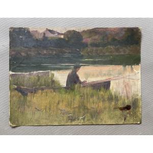 Fisherman, Oil On Canvas