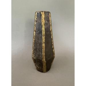 Brutalist Metal Vase
