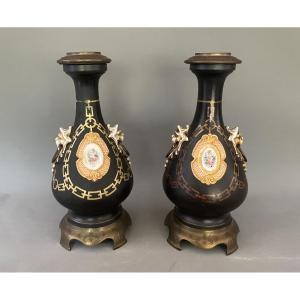 Pair Of Napoleon III Lamps
