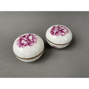 Pair Of German Porcelain Candy Dishes