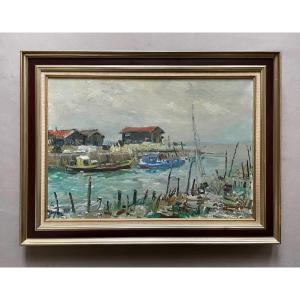 Jean Gérard Carrere, Oyster Port On The Arcachon Basin