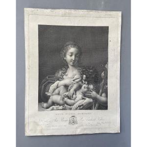 *mater Pulchrae Dilectionis*, Engraving After Annibale Carracci 
