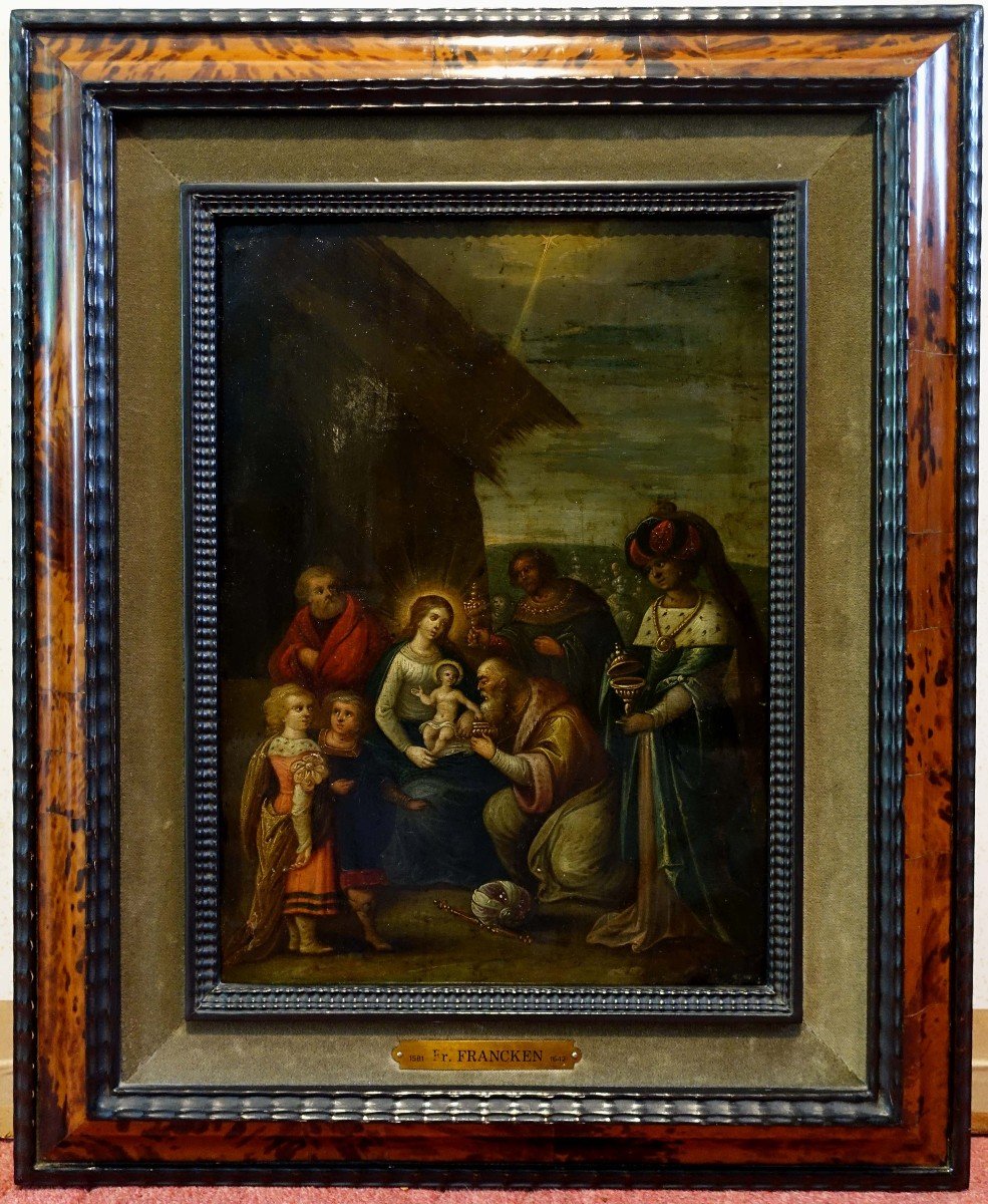 Attribué à Frans Francken (1581-1642) - l'Adoration Des Rois Mages - 
