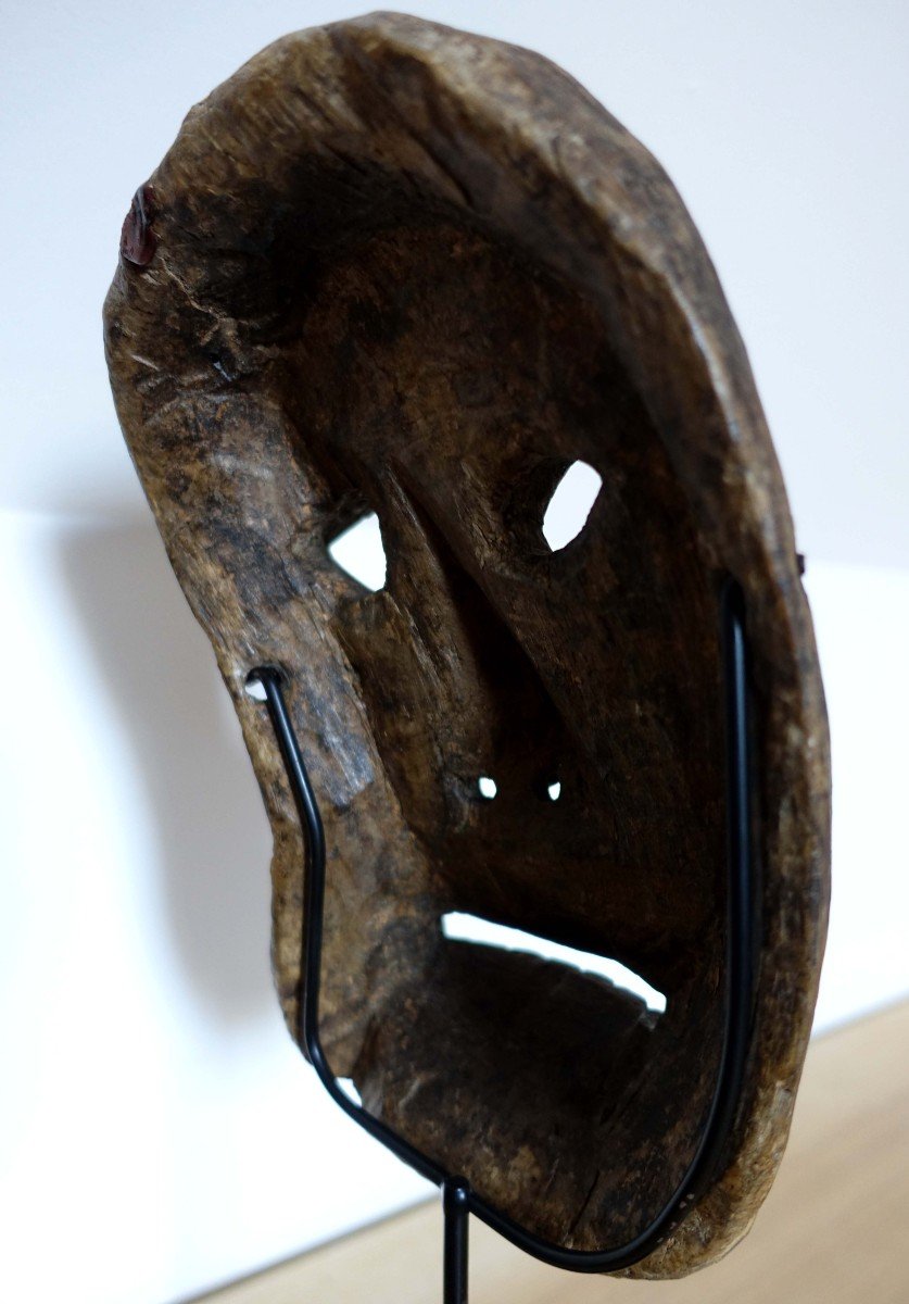 Mask From Nepal - Himalayas - Old - Carved Wood --photo-3