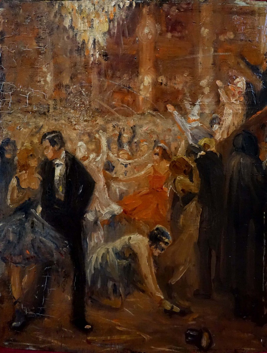 Frantz Charlet (1862-1928) - Le Bal Masqu&eacute; 1920 -