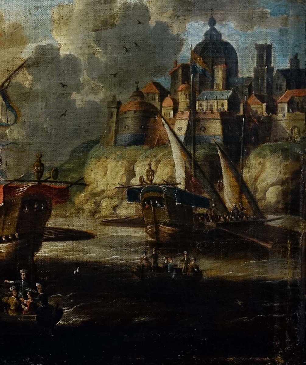 Les Gal&egrave;res Turques 1650 - Ecole Hollandaise Du XVII&egrave;me Si&egrave;cle --photo-1