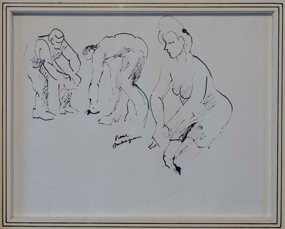Pierre Ambrogiani (1907-1985) - Etude Au Feutre - -photo-2