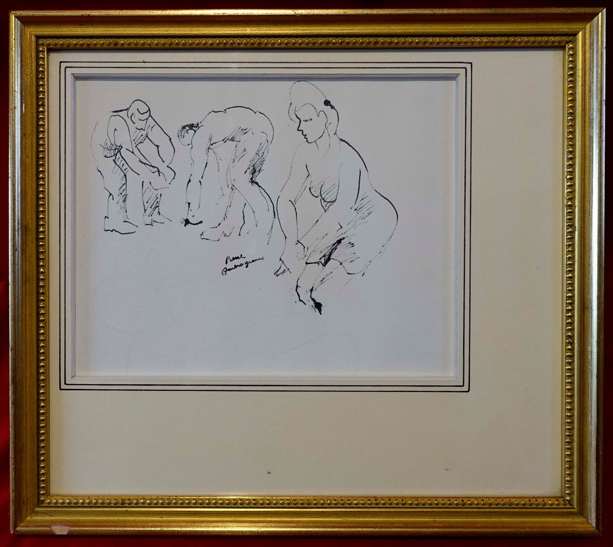 Pierre Ambrogiani (1907-1985) - Etude Au Feutre - 