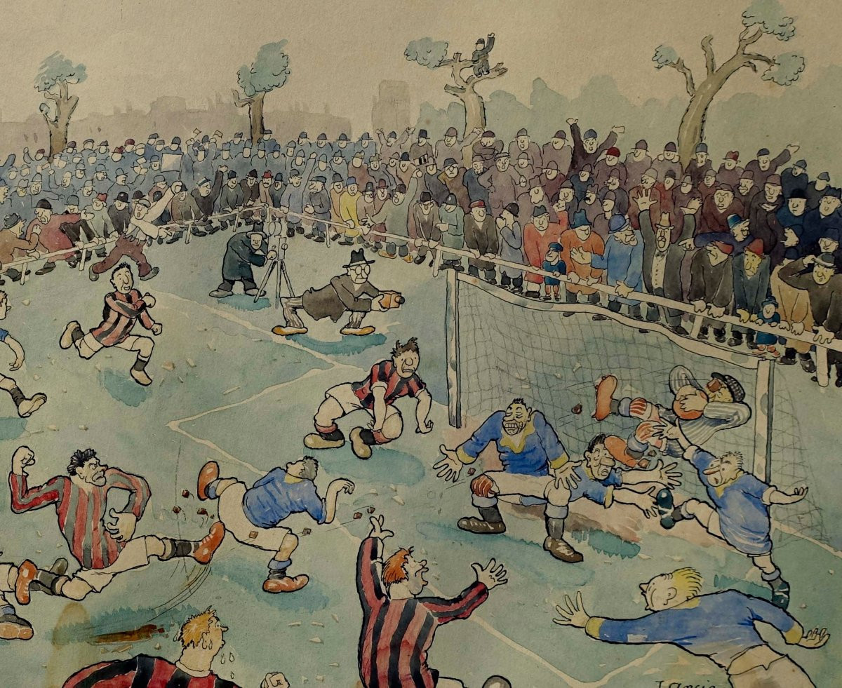 Le Match De Football 1930 – J. Ancia --photo-1