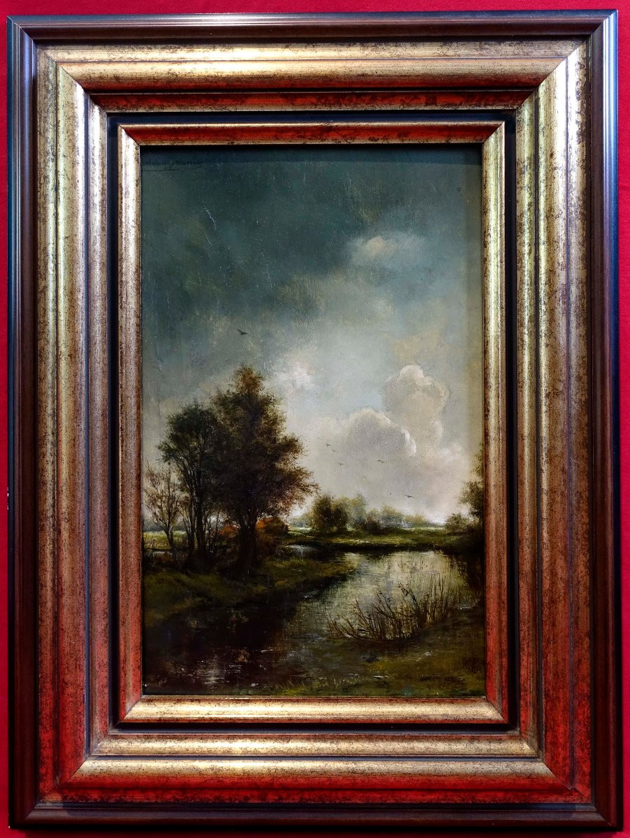 Léon Brunin (1861-1949) - Paysage 1885 --photo-5