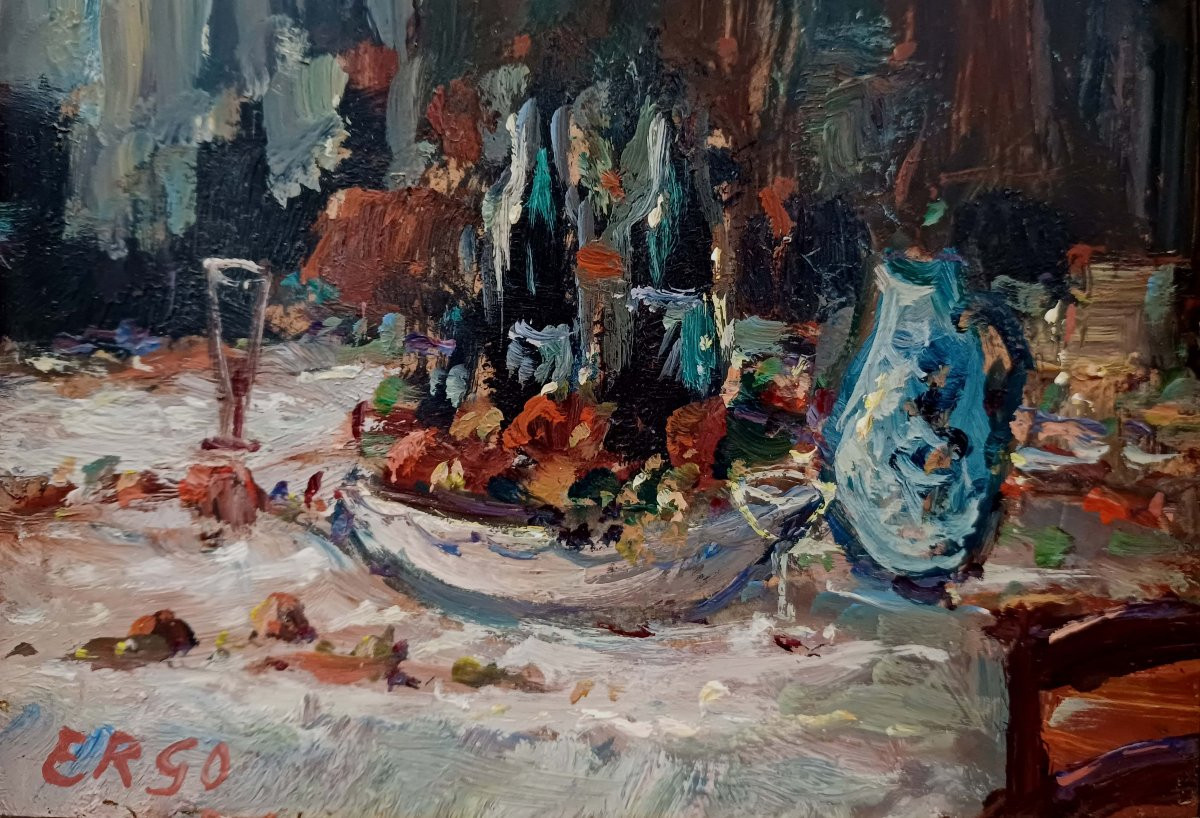 Ronald Ergo (1936-2024) - La Table  - Composition --photo-3