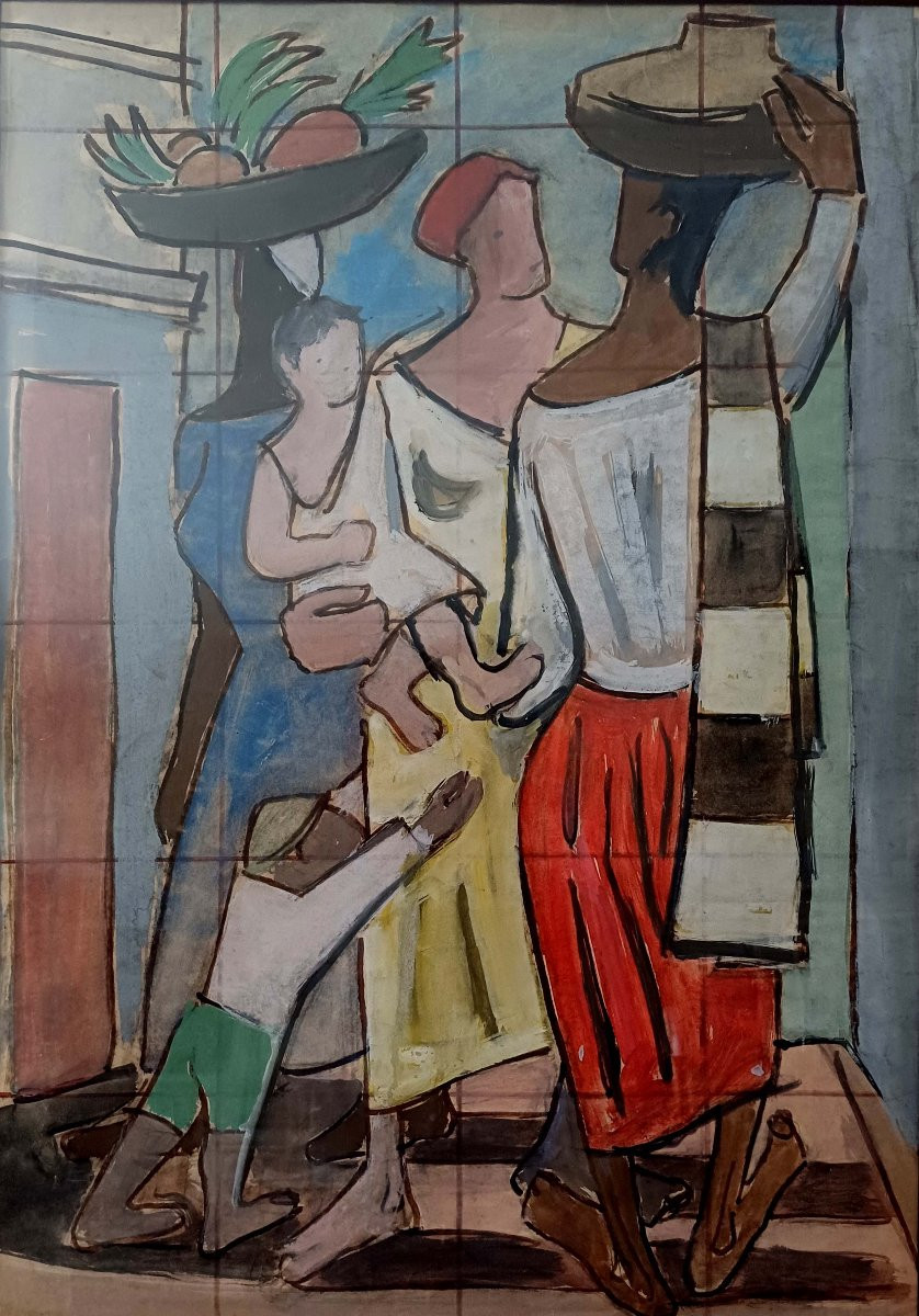 Caribbean 1960 - Painter To Identify --photo-1