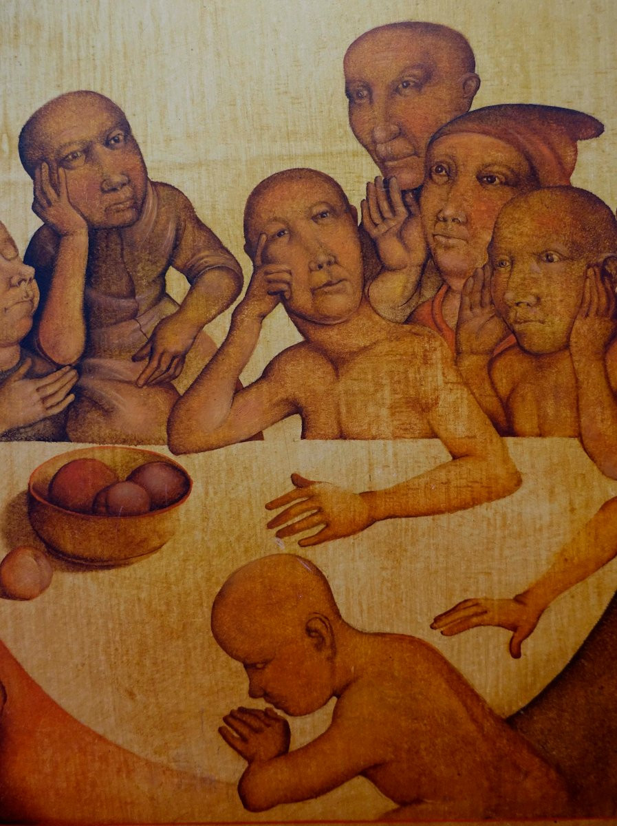 Edvardas Kokanauskis (1952-2002) - The Waiting - Surrealist - -photo-4