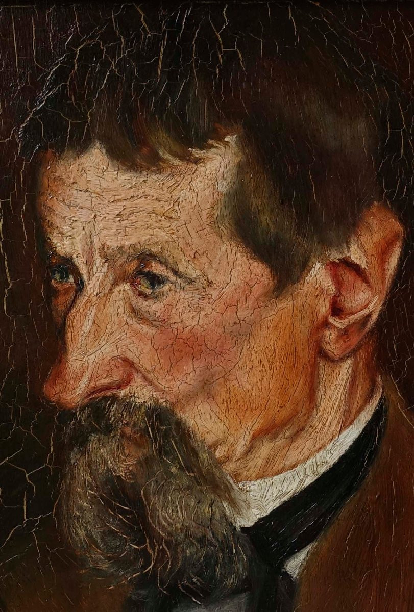 Petit Portrait 1910 - Signé Bernard --photo-3
