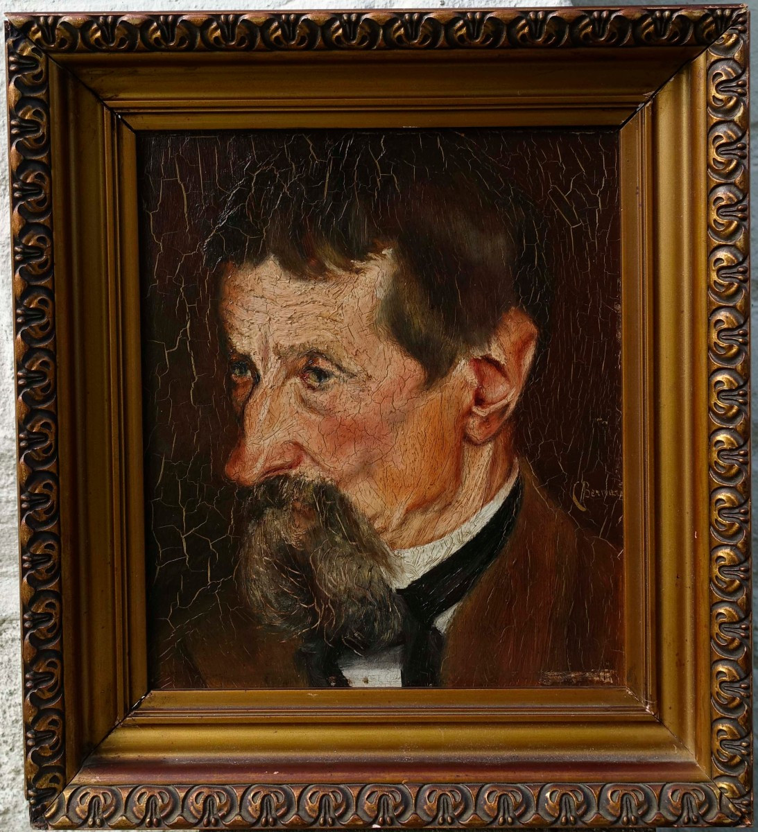 Petit Portrait 1910 - Signé Bernard -