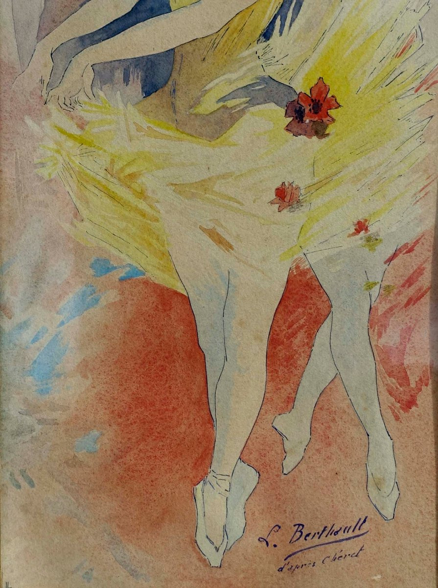 Lucien Berthault - Ballerines 1895 - D'Après Cheret - -photo-4