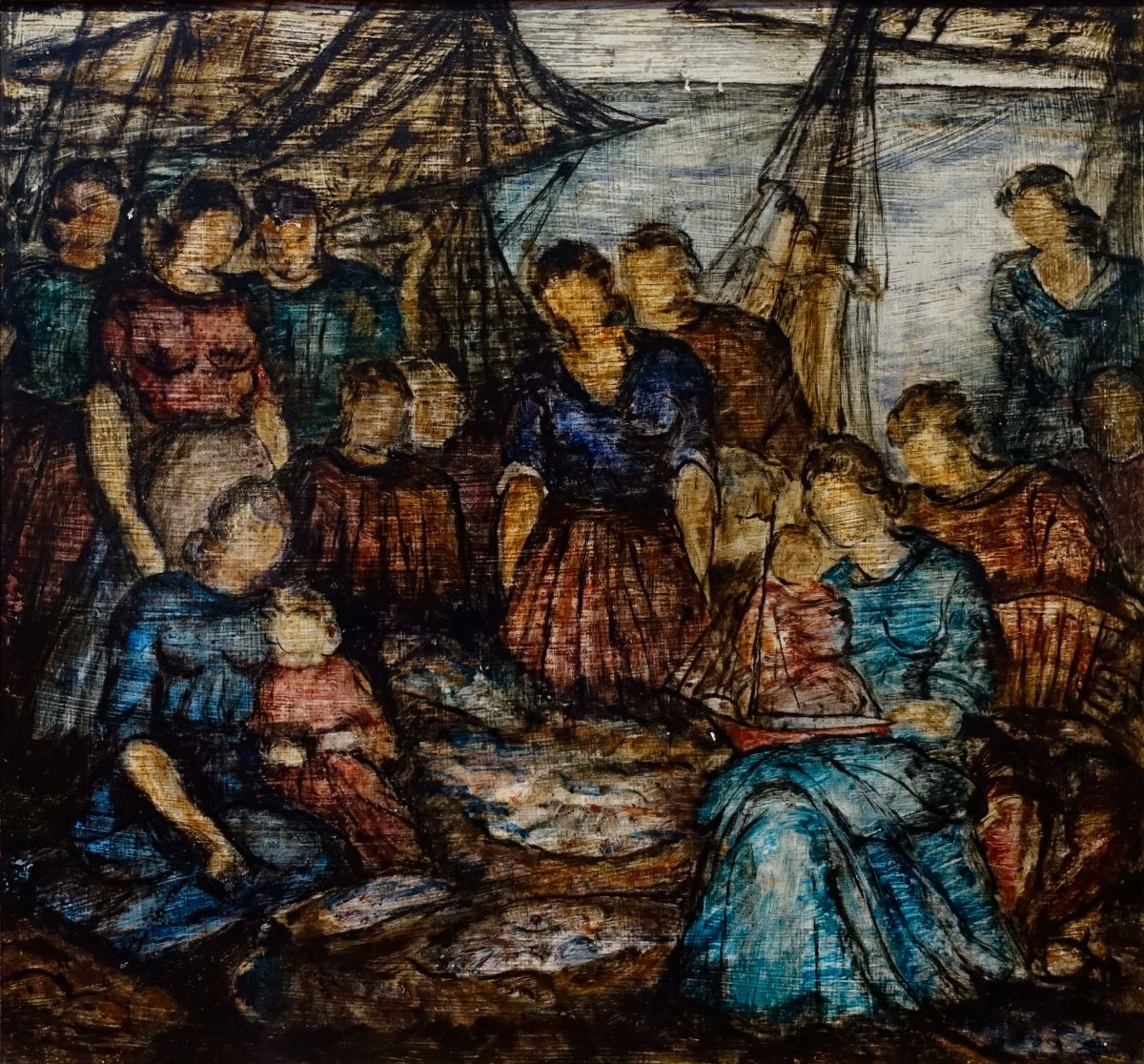 Alfons Blomme (1889-1979) - Market Gardening 1950 - -photo-4