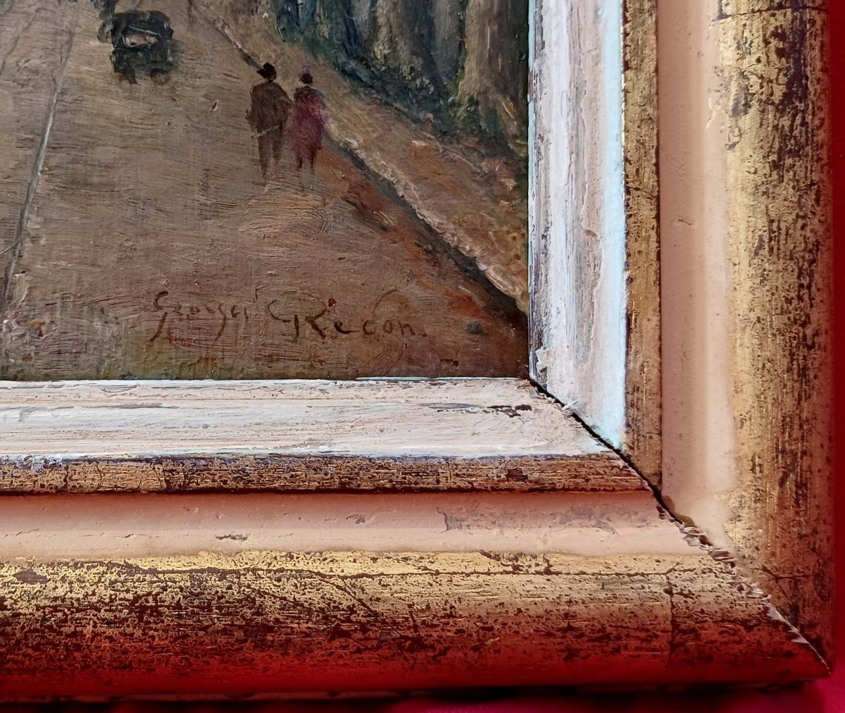 Georges Redon (1869-1943) - Paris 1920 – Boulevard Animé - -photo-4