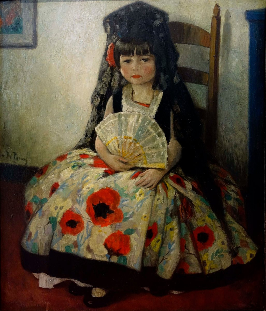 René De Pauw (1887-1946) - La Petite Andalouse 1920 --photo-2